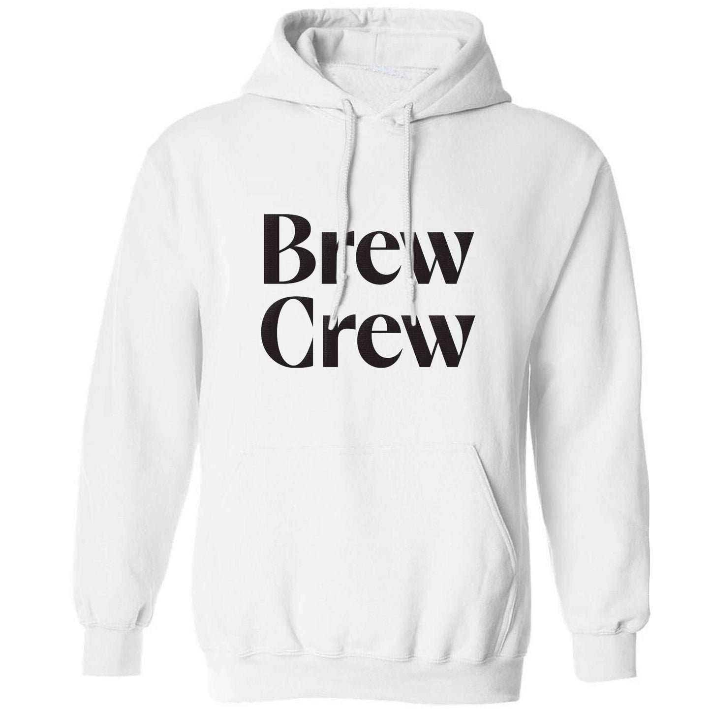 Brew crew adults unisex white hoodie 2XL