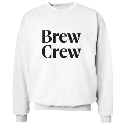 Brew crew adult's unisex white sweater 2XL