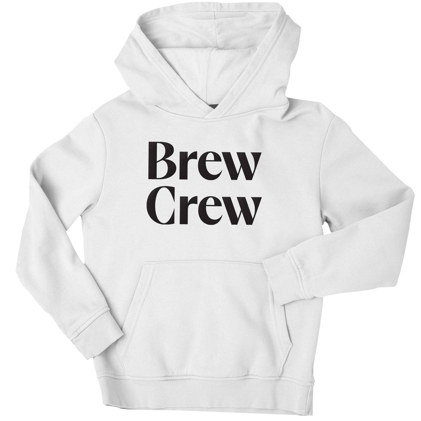 Brew crew children's white hoodie 12-13 Years