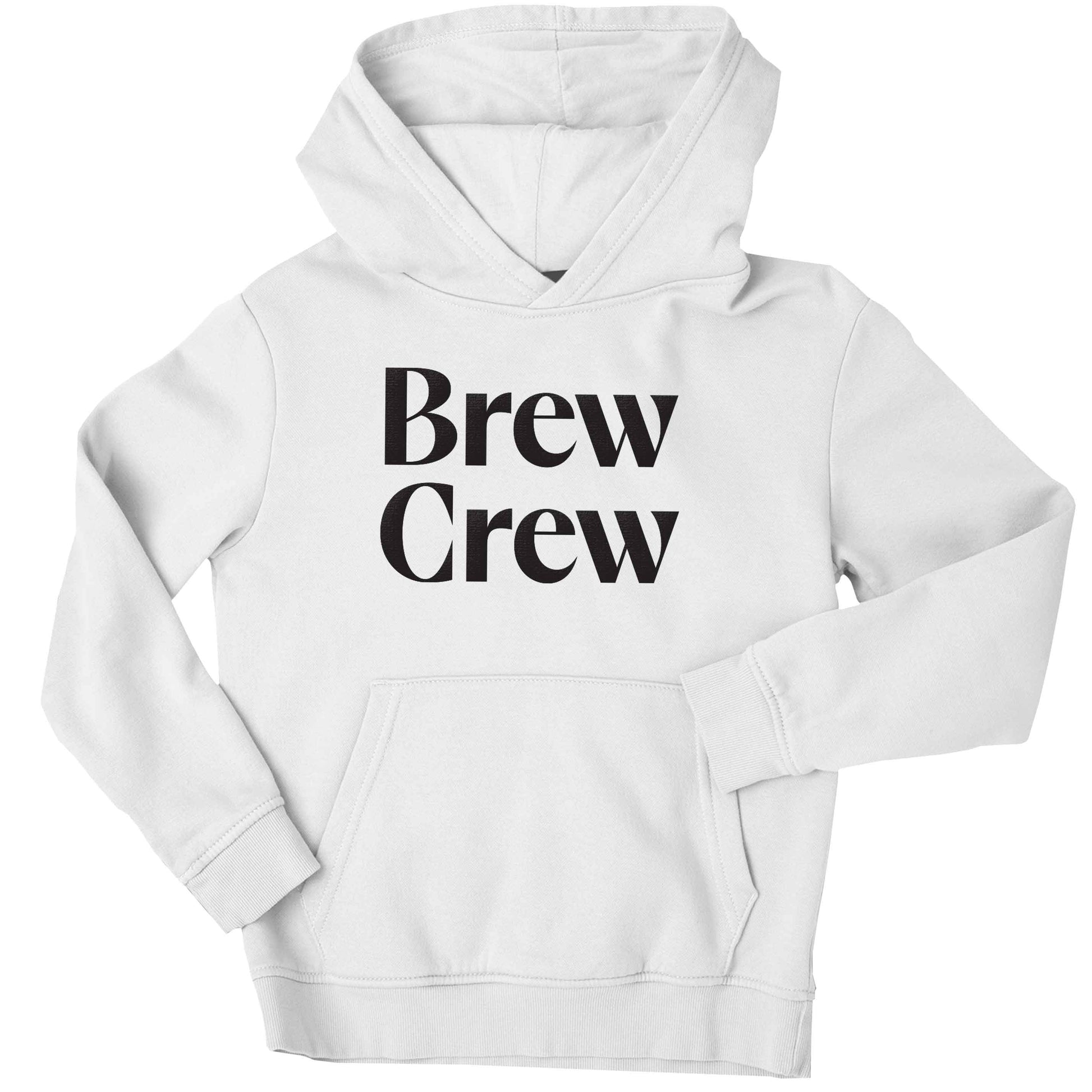 Brew crew children's white hoodie 12-13 Years