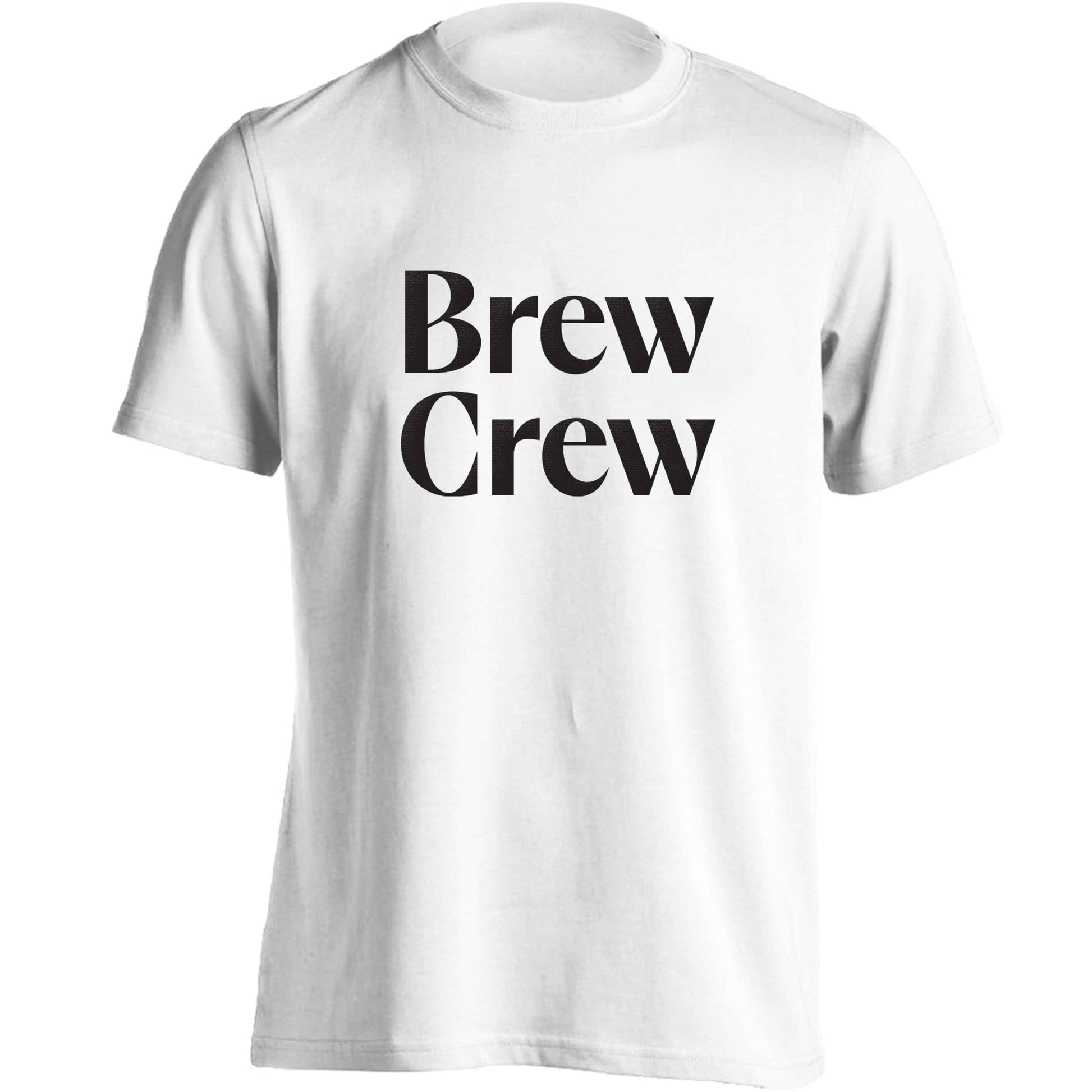 Brew crew adults unisex white Tshirt 2XL