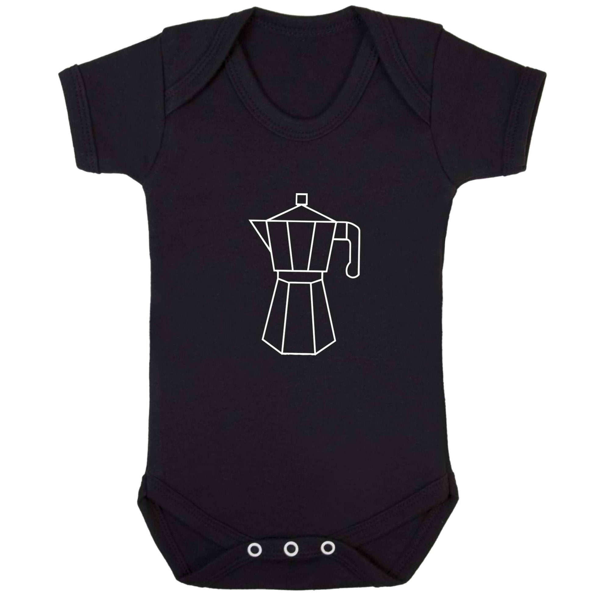 Mokka pot  baby bodysuit black 18-24 months
