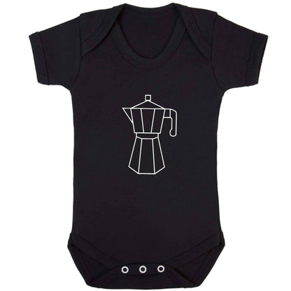 Mokka pot  baby bodysuit black 18-24 months