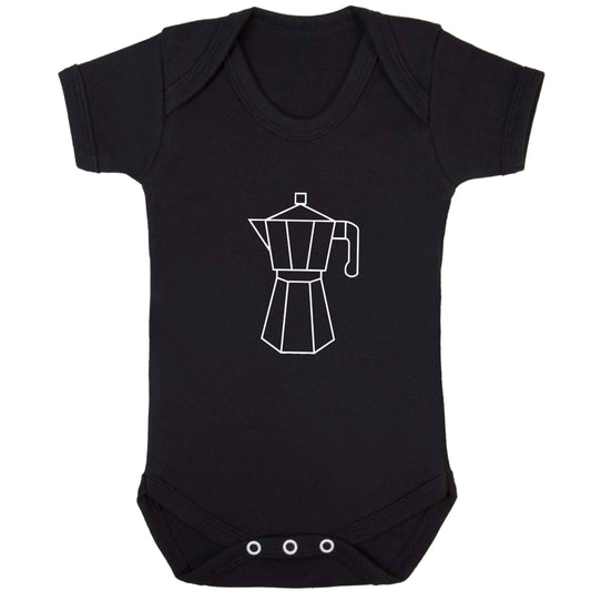 Mokka pot  baby bodysuit black 18-24 months