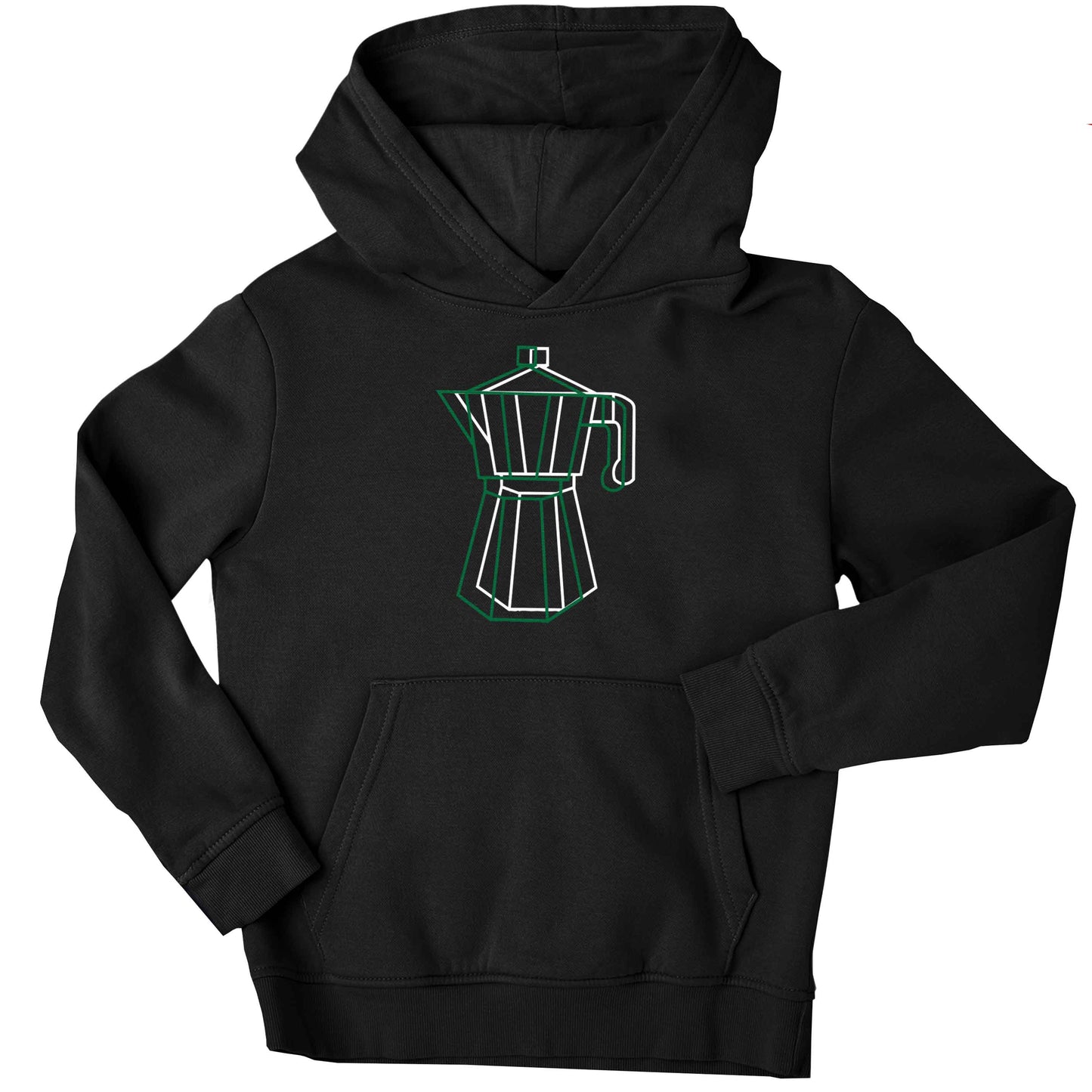 Mokka pot  children's black hoodie 12-13 Years