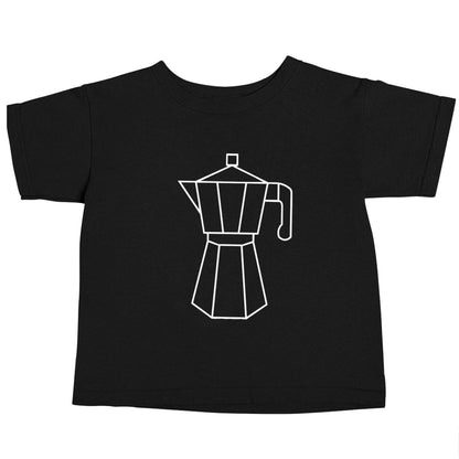 Mokka pot  Black baby toddler Tshirt 2 years