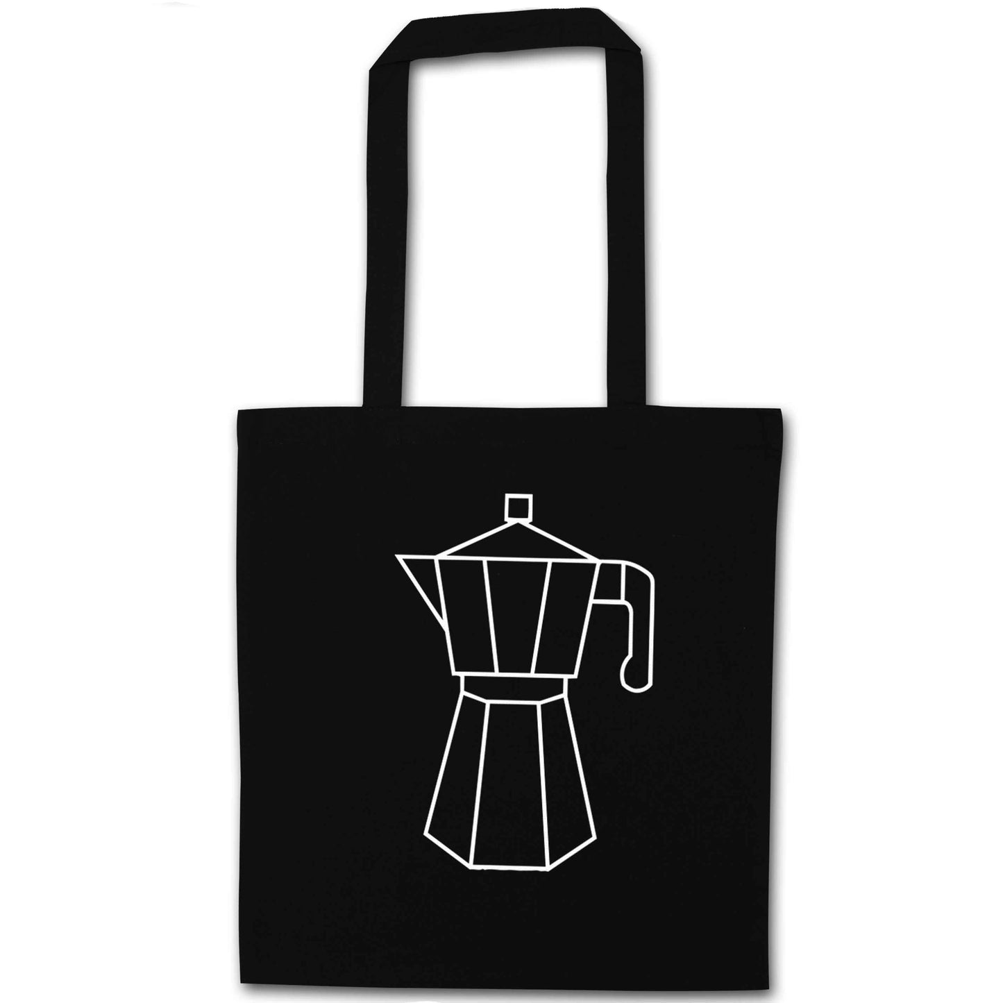 Mokka pot  black tote bag
