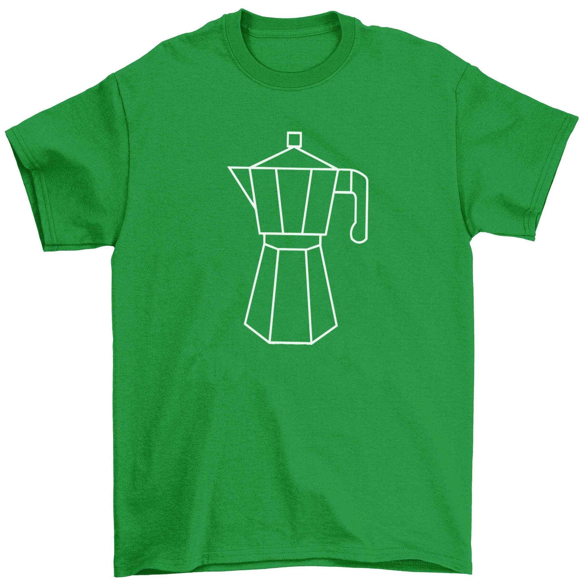Mokka pot  Children's green Tshirt 12-13 Years