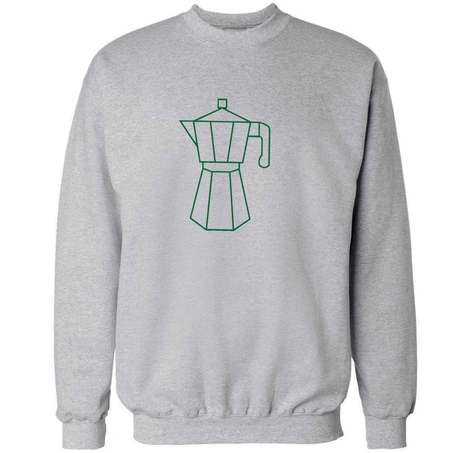 Mokka pot  adult's unisex grey sweater 2XL