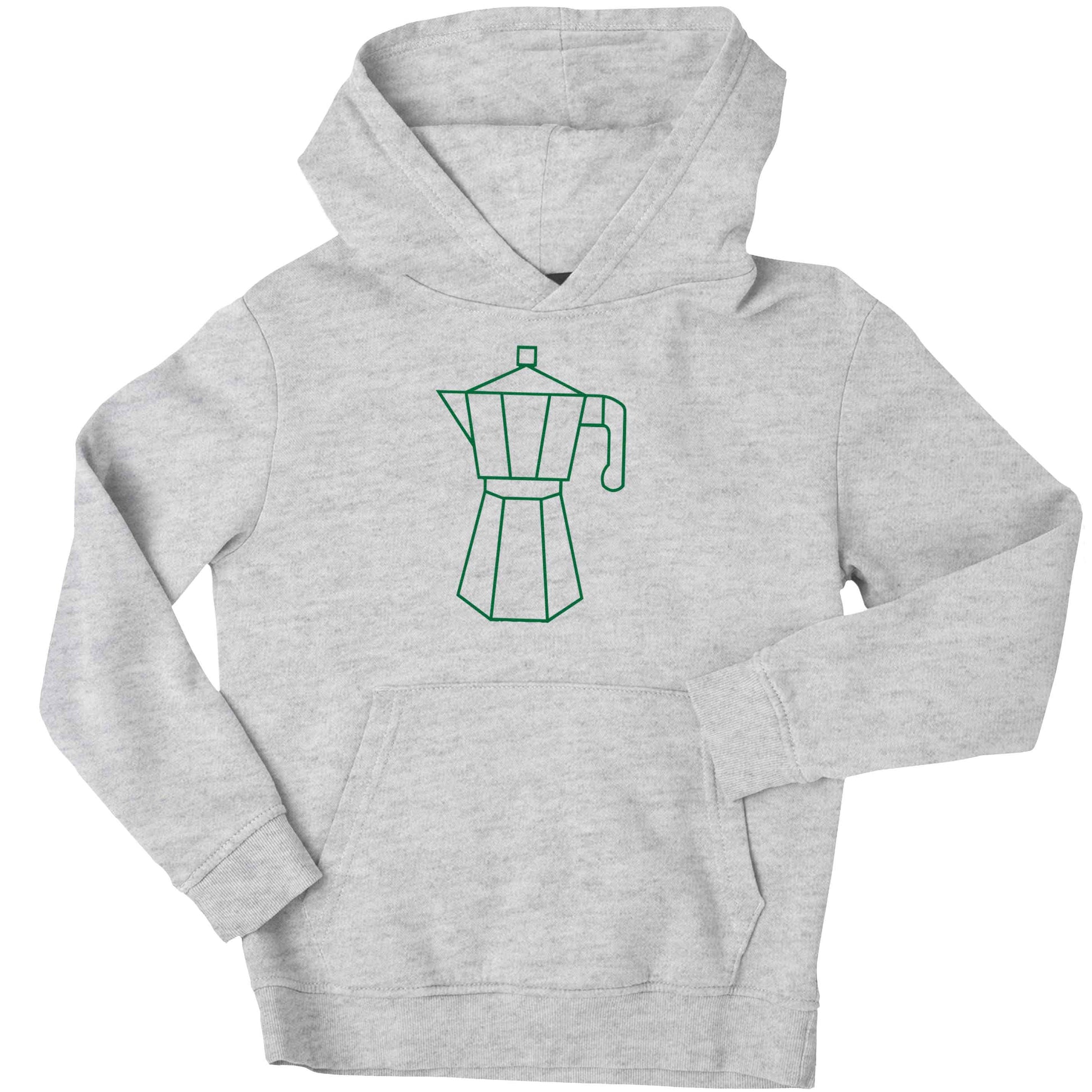 Mokka pot  children's grey hoodie 12-13 Years