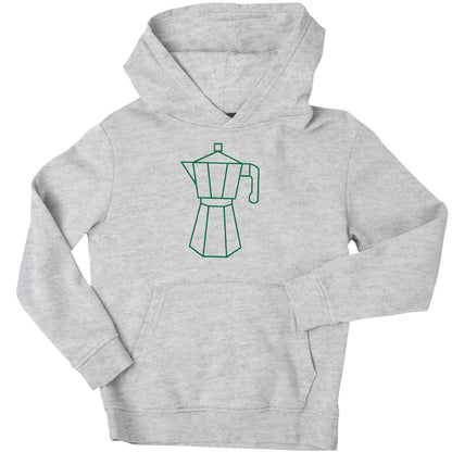 Mokka pot  children's grey hoodie 12-13 Years