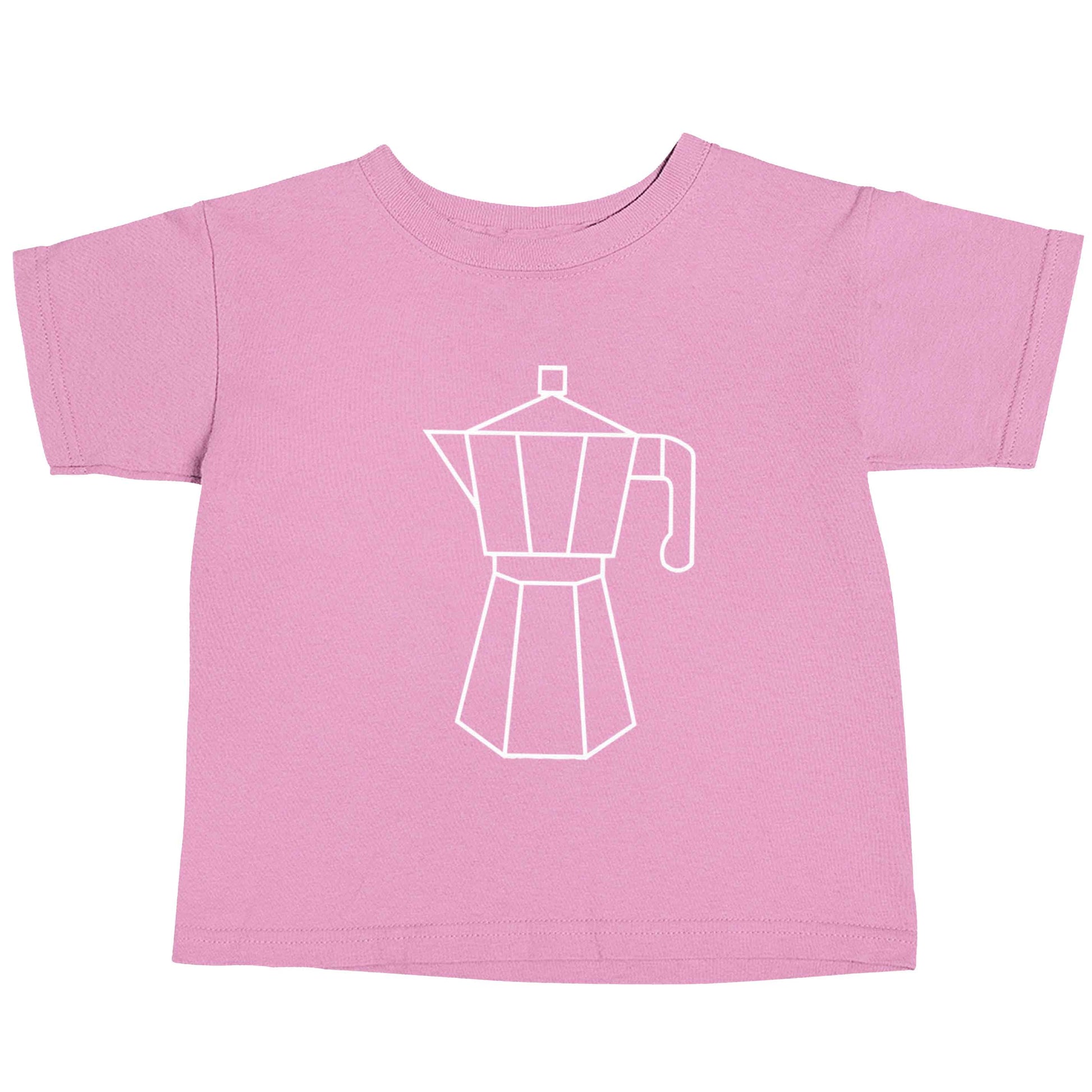 Mokka pot  light pink baby toddler Tshirt 2 Years