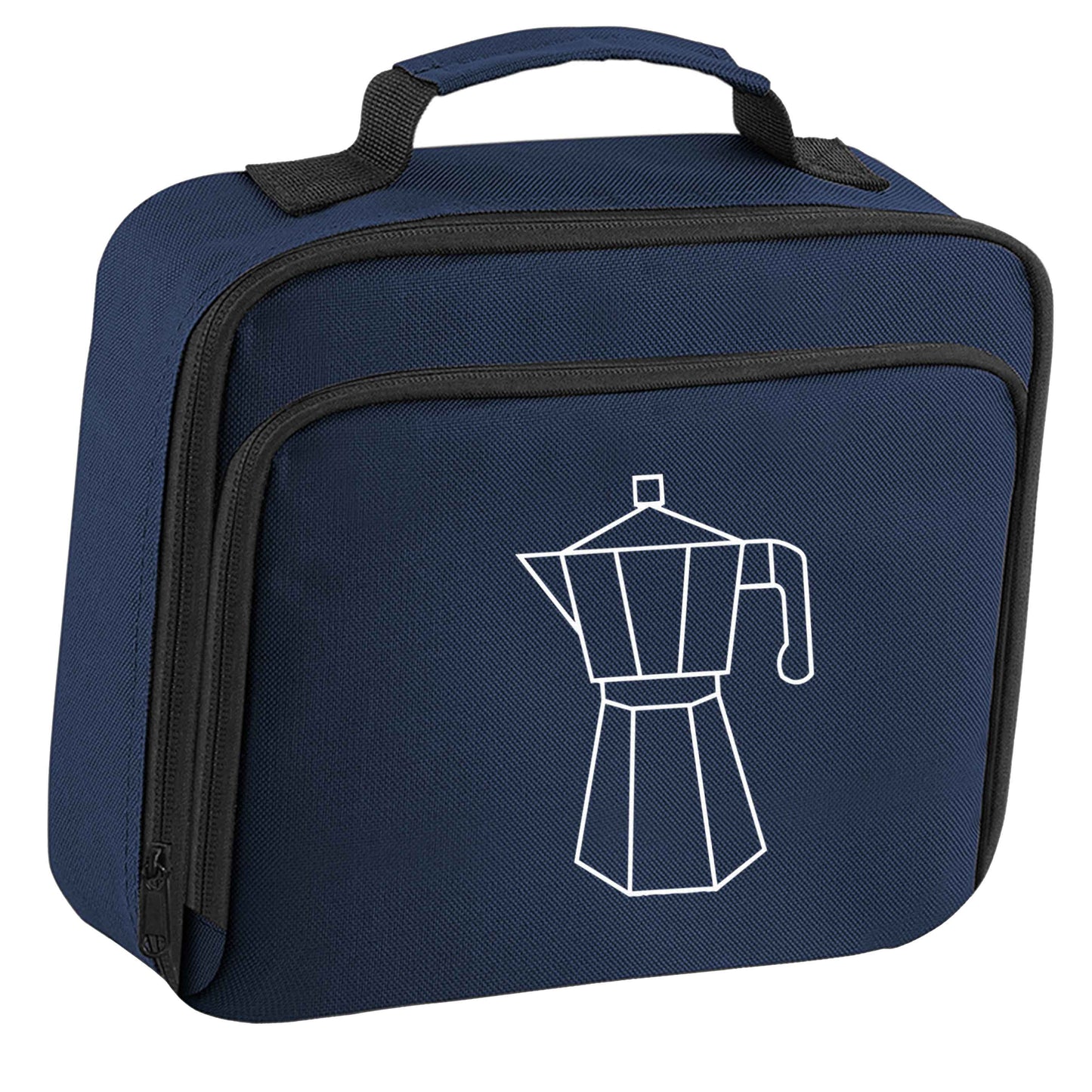 Mokka pot  insulated navy lunch bag cooler