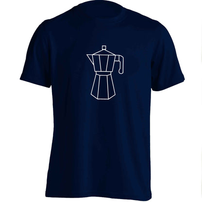 Mokka pot  adults unisex navy Tshirt 2XL