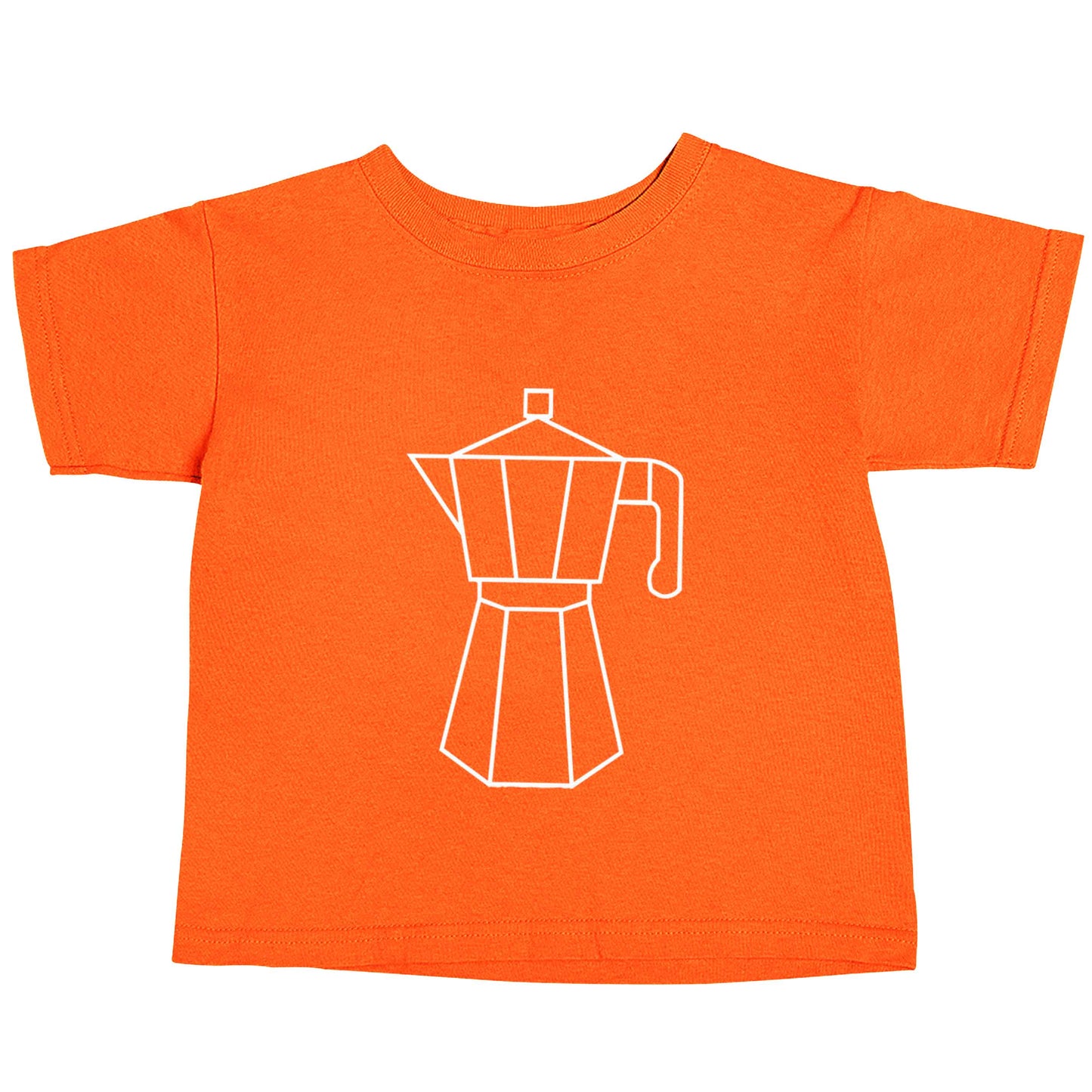 Mokka pot  orange baby toddler Tshirt 2 Years