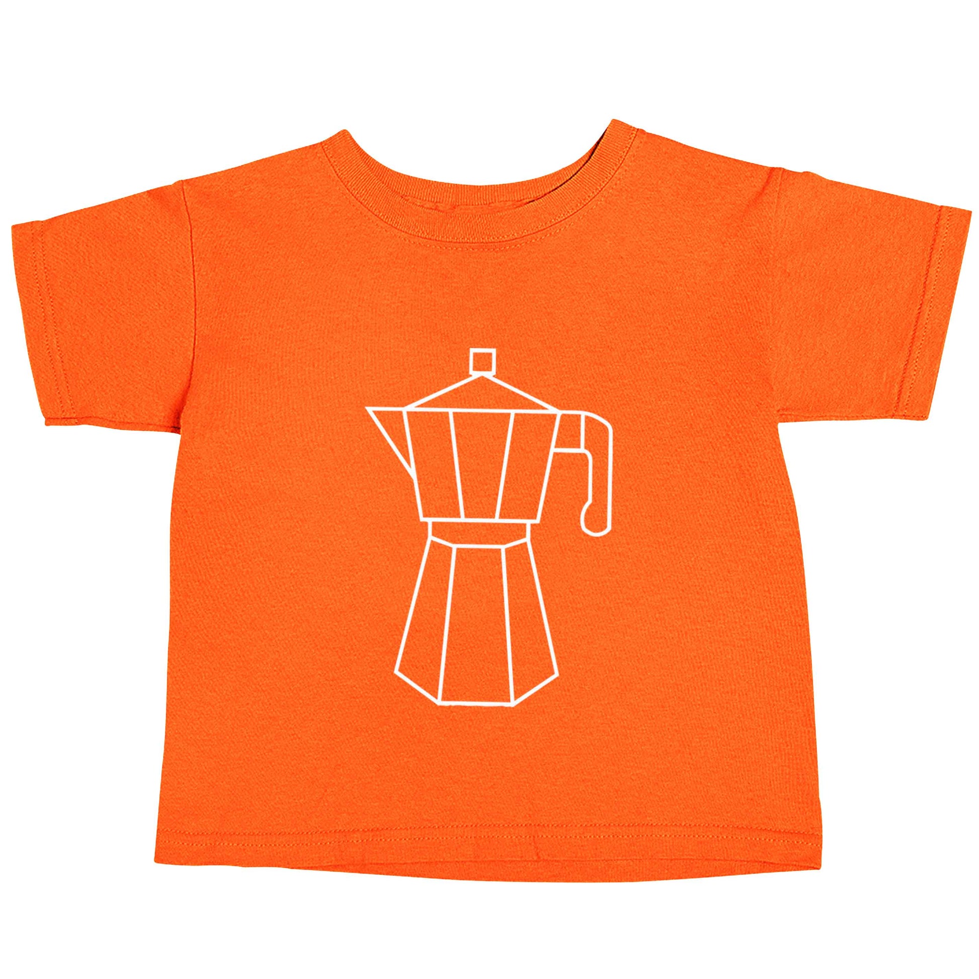 Mokka pot  orange baby toddler Tshirt 2 Years