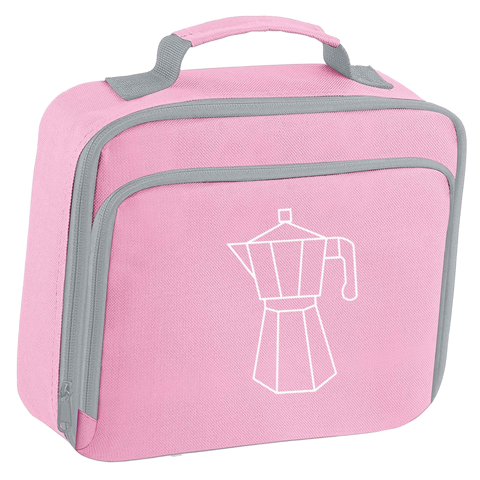 Mokka pot  insulated pink lunch bag cooler