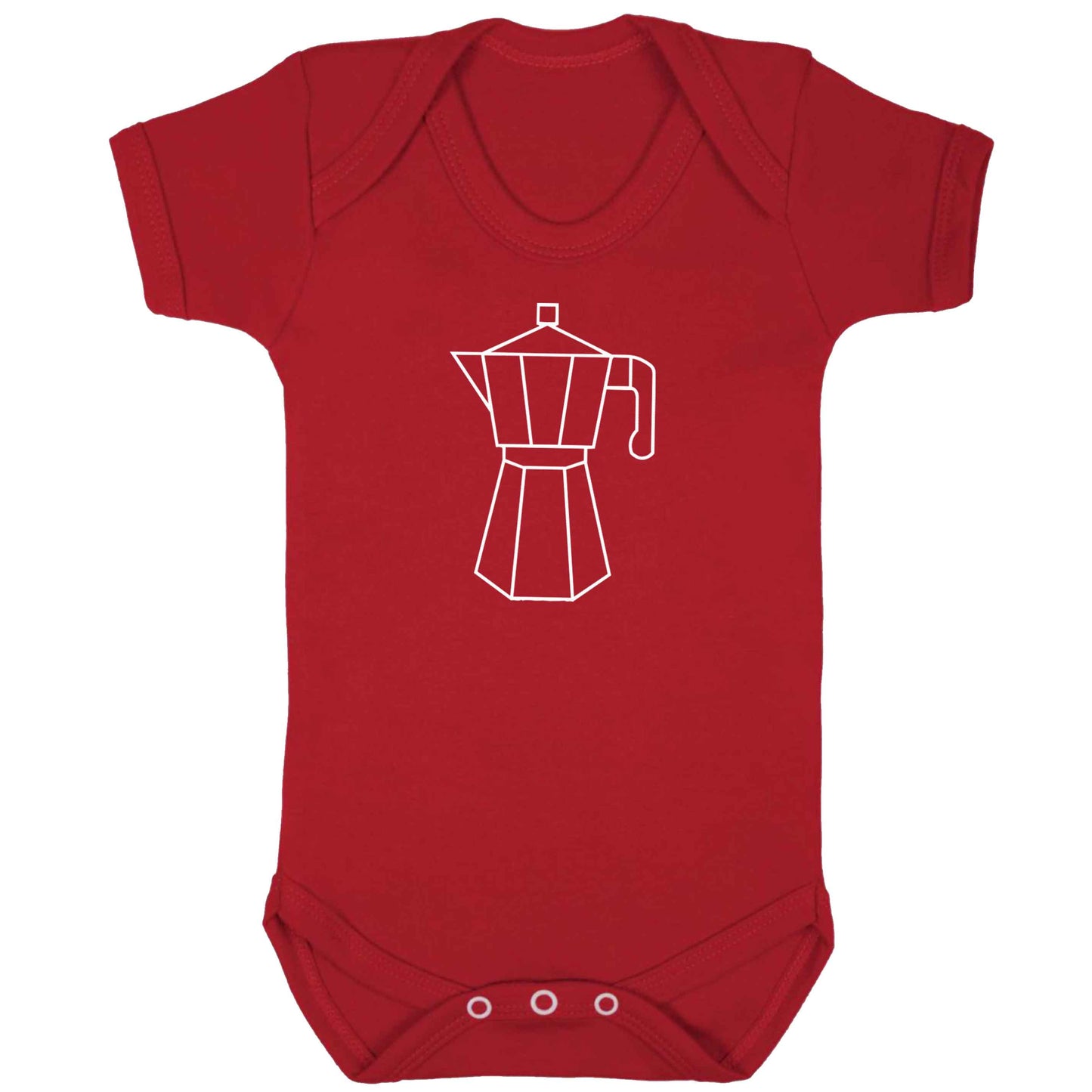 Mokka pot  baby bodysuit red 18-24 months