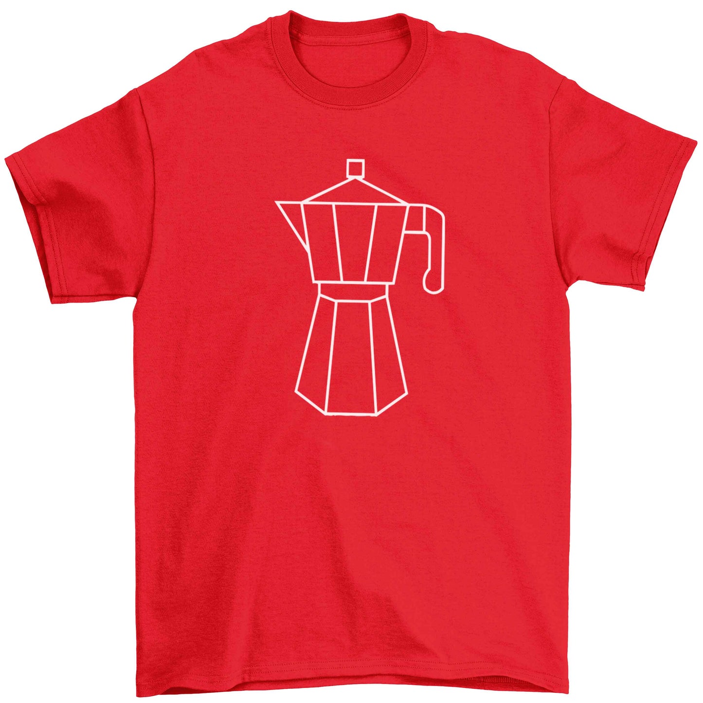 Mokka pot  Children's red Tshirt 12-13 Years