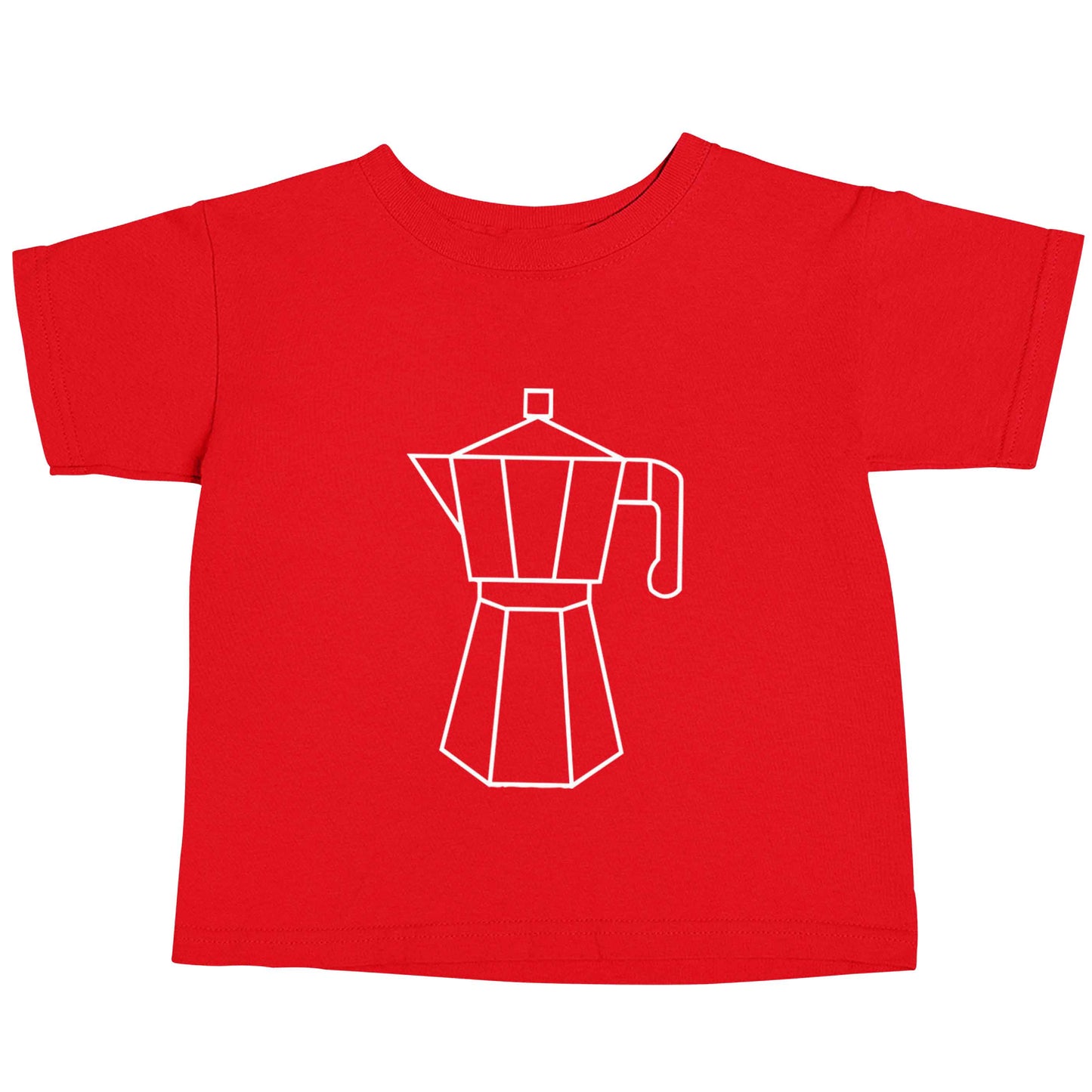 Mokka pot  red baby toddler Tshirt 2 Years