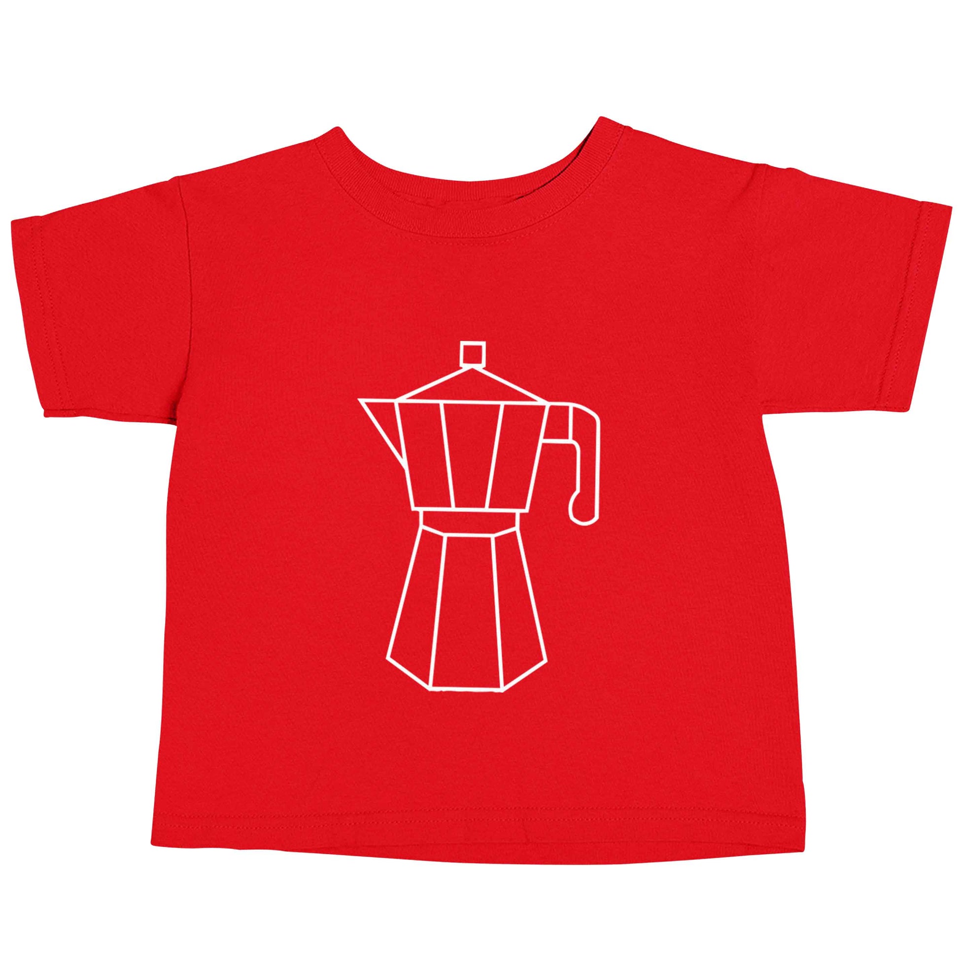 Mokka pot  red baby toddler Tshirt 2 Years