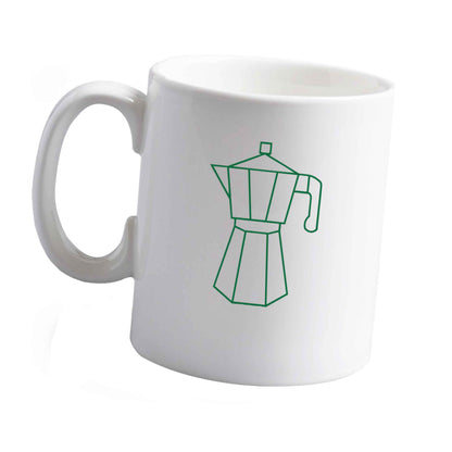10 oz Mokka pot  ceramic mug left sided