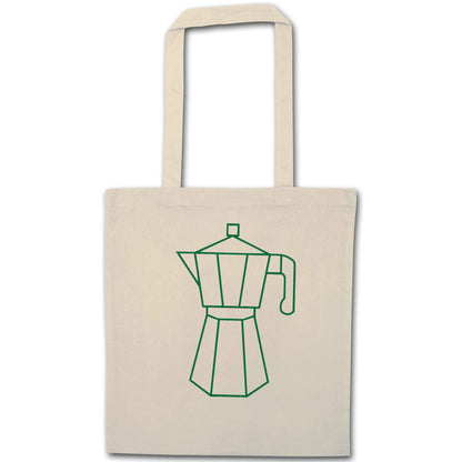 Mokka pot  natural tote bag