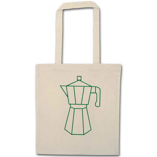 Mokka pot  natural tote bag