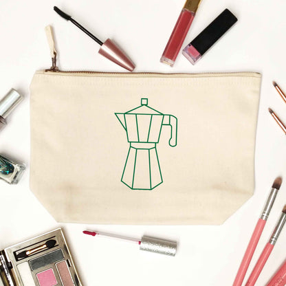 Mokka pot  natural makeup bag