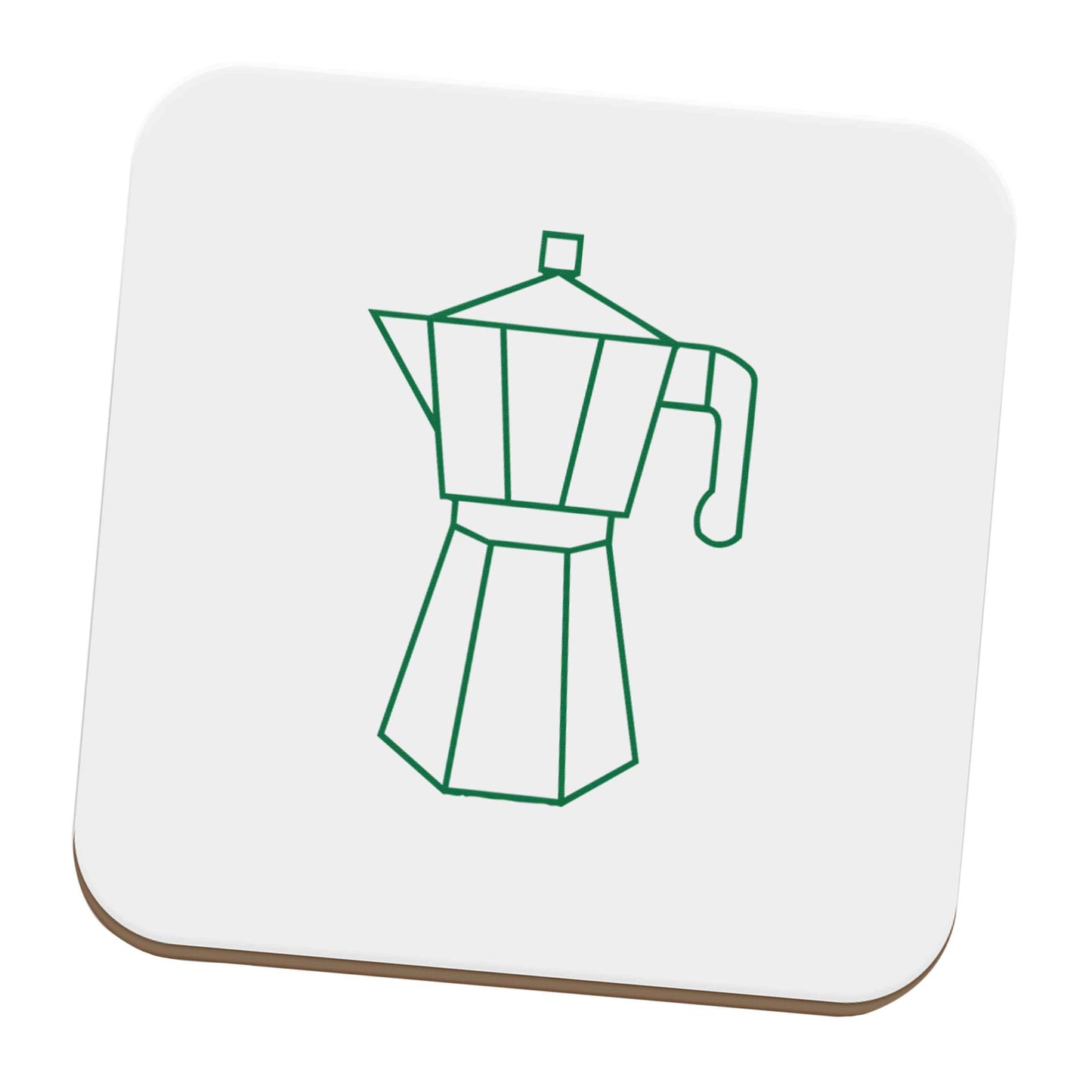 Mokka pot  set of four coasters