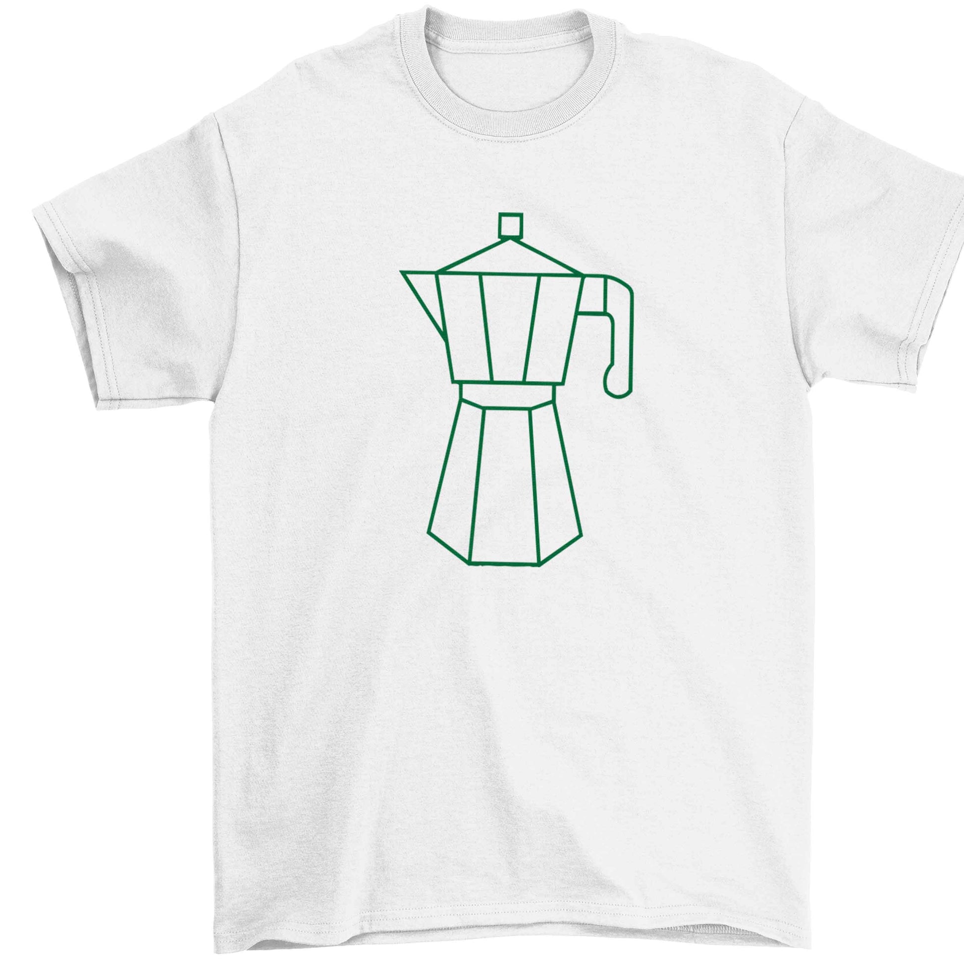 Mokka pot  Children's white Tshirt 12-13 Years