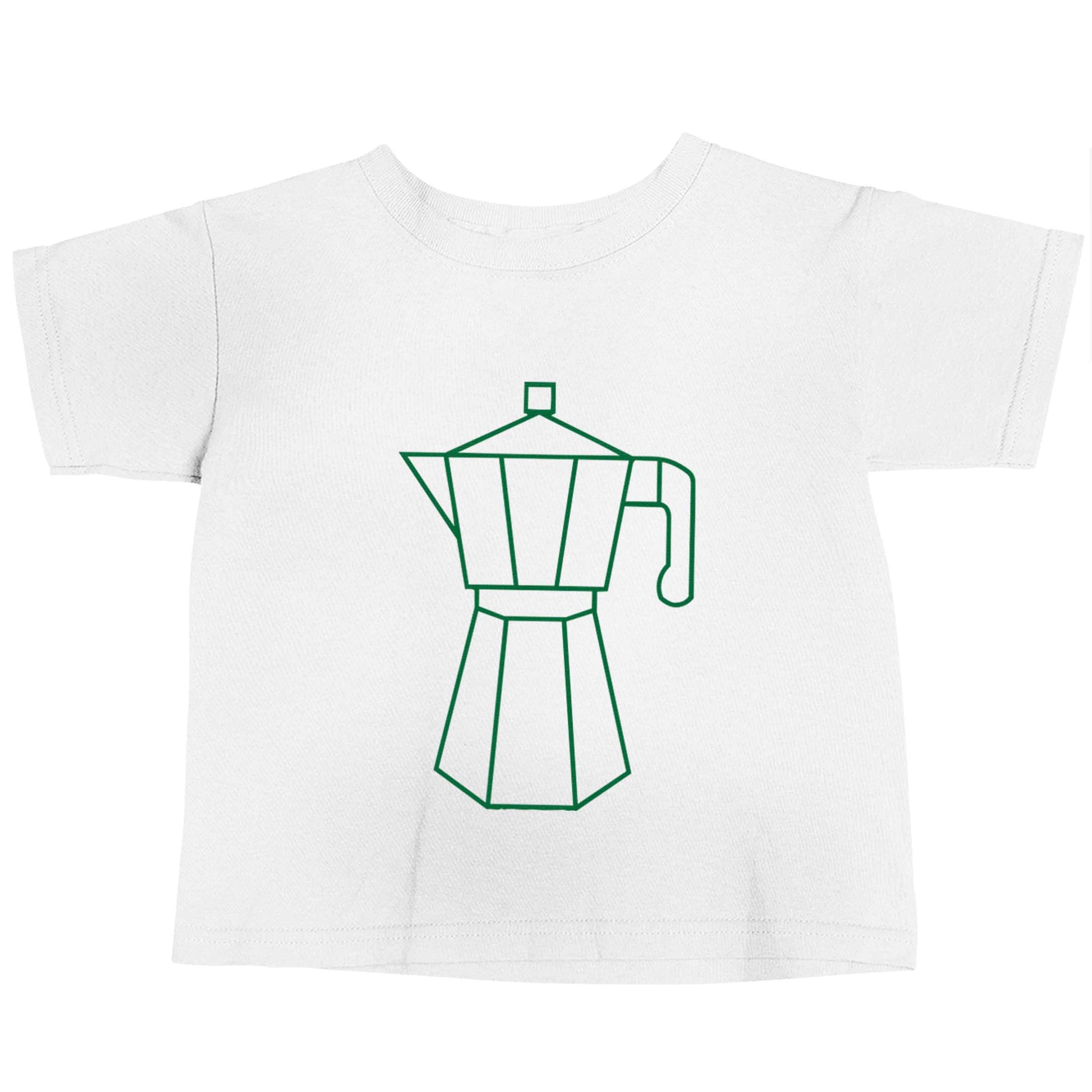 Mokka pot  white baby toddler Tshirt 2 Years
