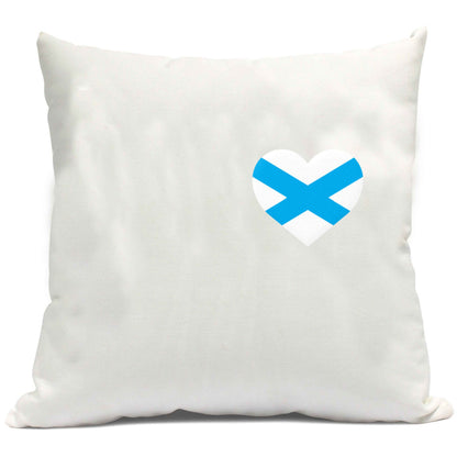 Scottish flag heart - pocket design cushion cover