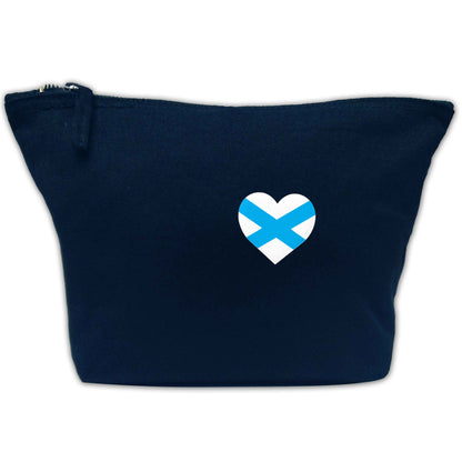 Scottish flag heart - pocket design | Makeup / wash bag