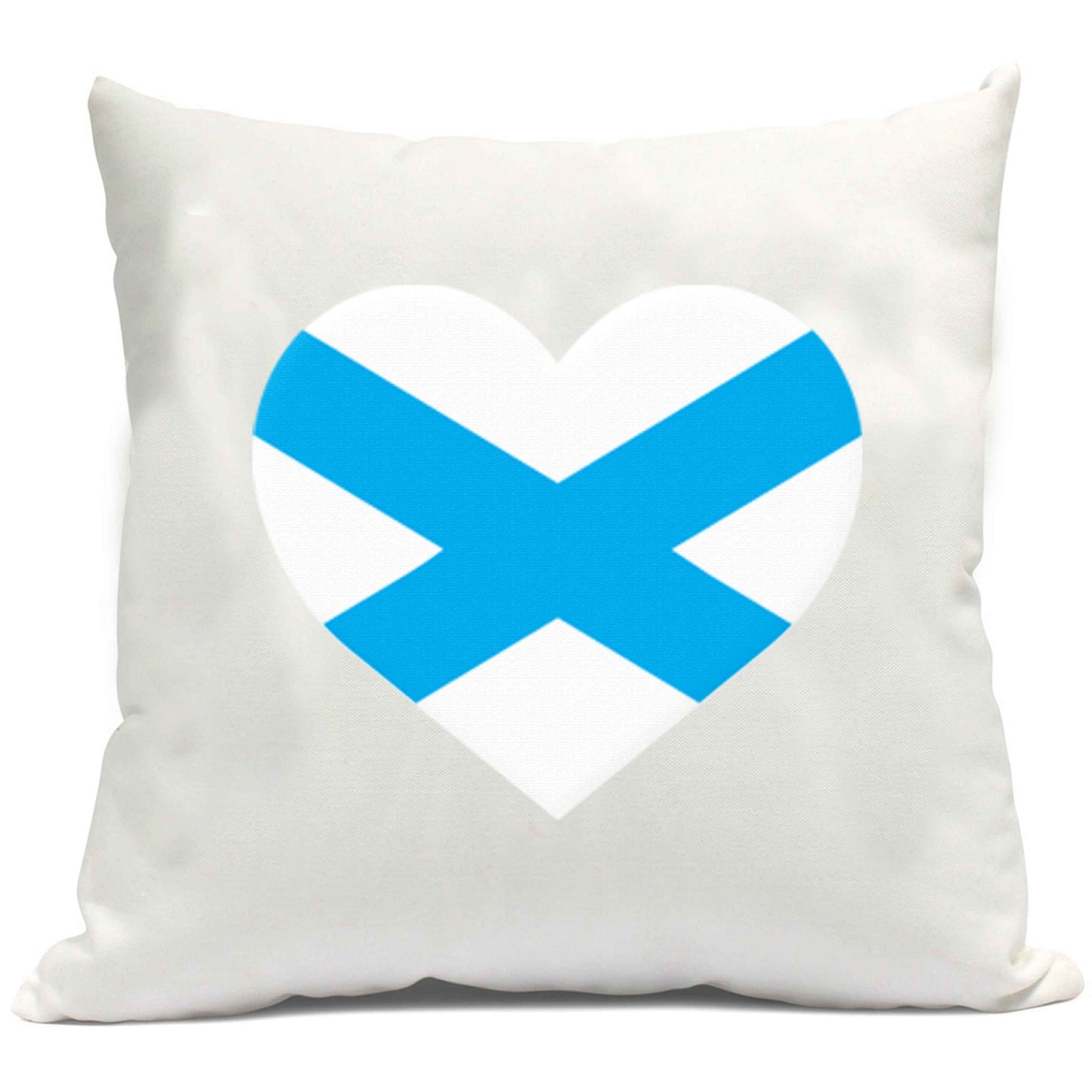 Scottish Saltire heart flag cushion cover