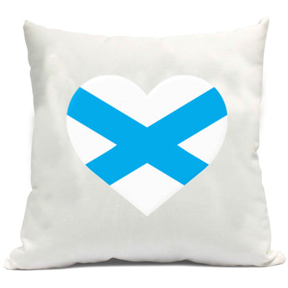 Scottish Saltire heart flag cushion cover