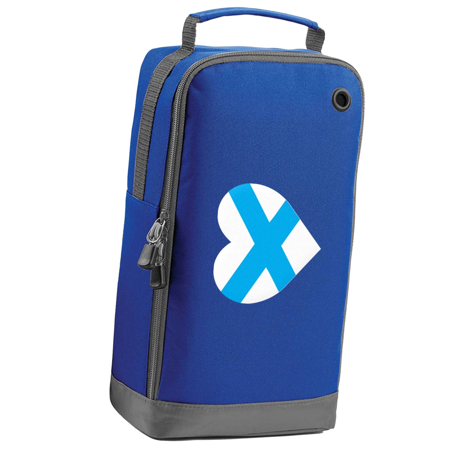 Scottish Saltire heart flag blue sports shoe bag horizontal print
