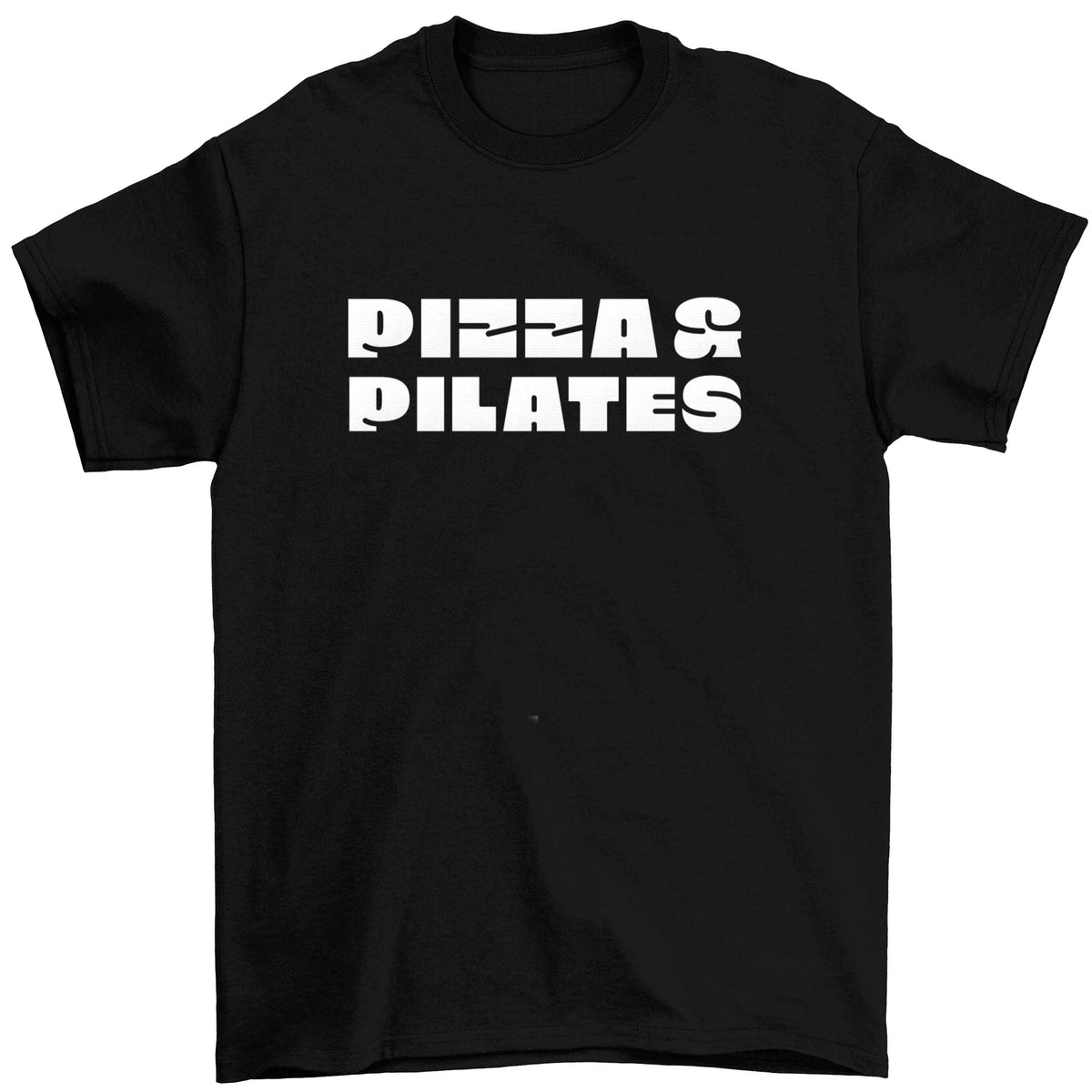 Pizza and pilates Children's black Tshirt 12-13 Years