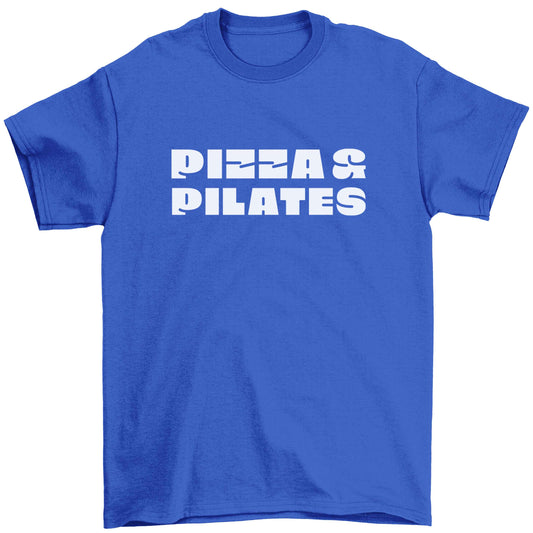 Pizza and pilates Children's blue Tshirt 12-13 Years
