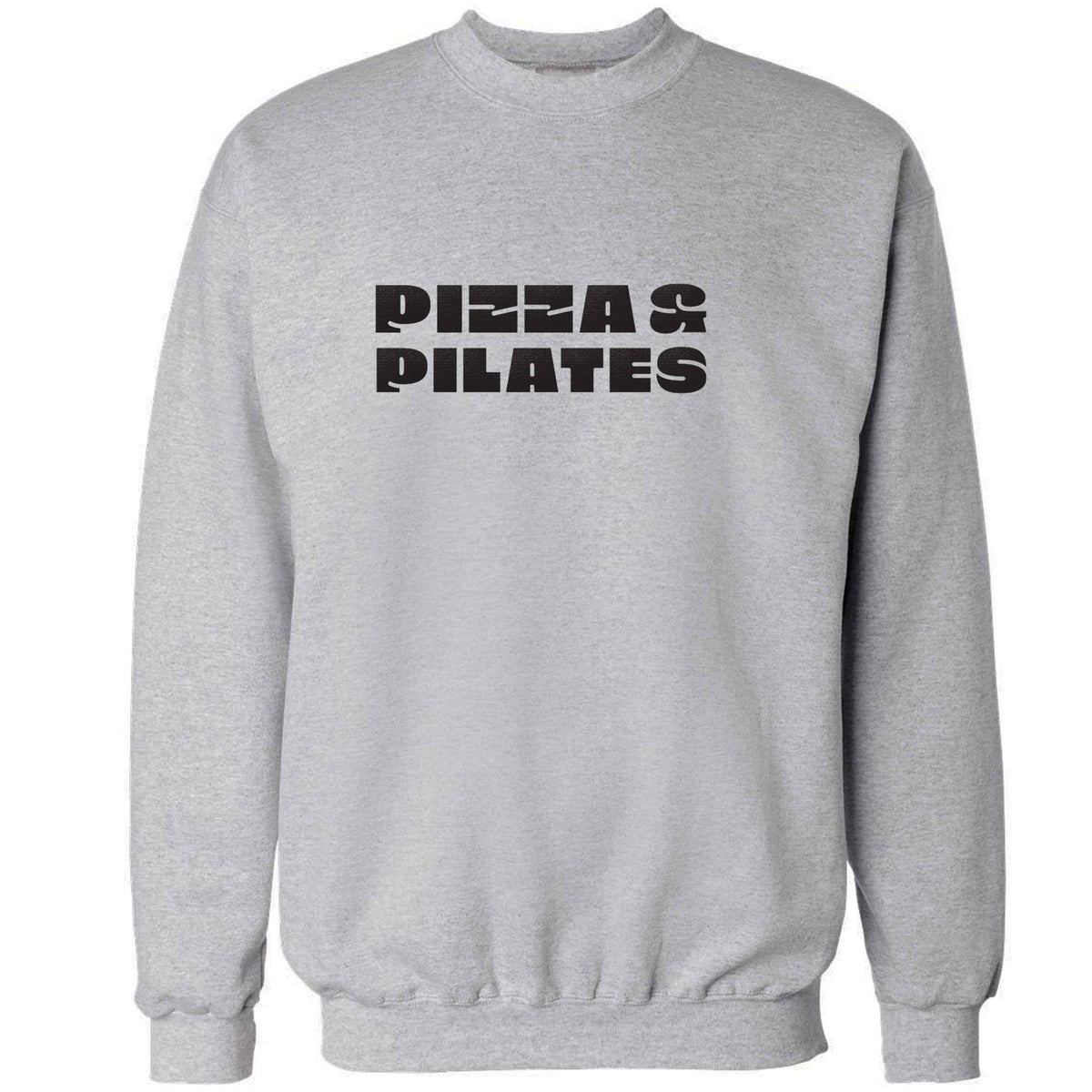 Pizza and pilates adult's unisex grey sweater 2XL