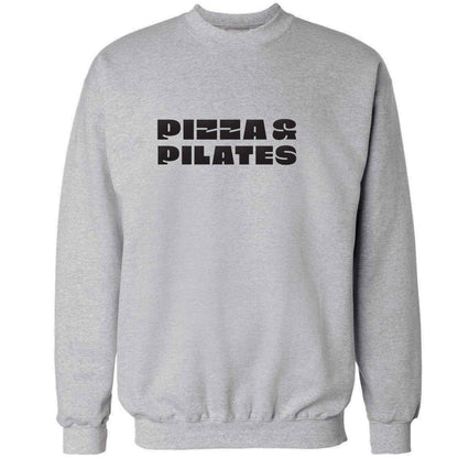Pizza and pilates adult's unisex grey sweater 2XL