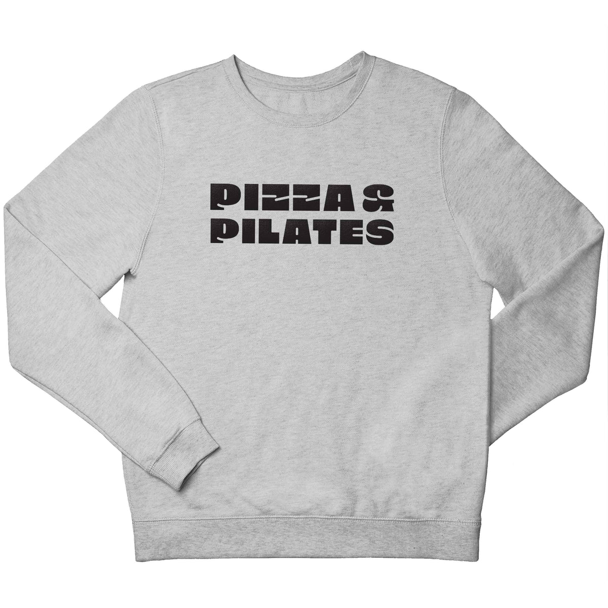 Pizza and pilates children's grey sweater 12-13 Years