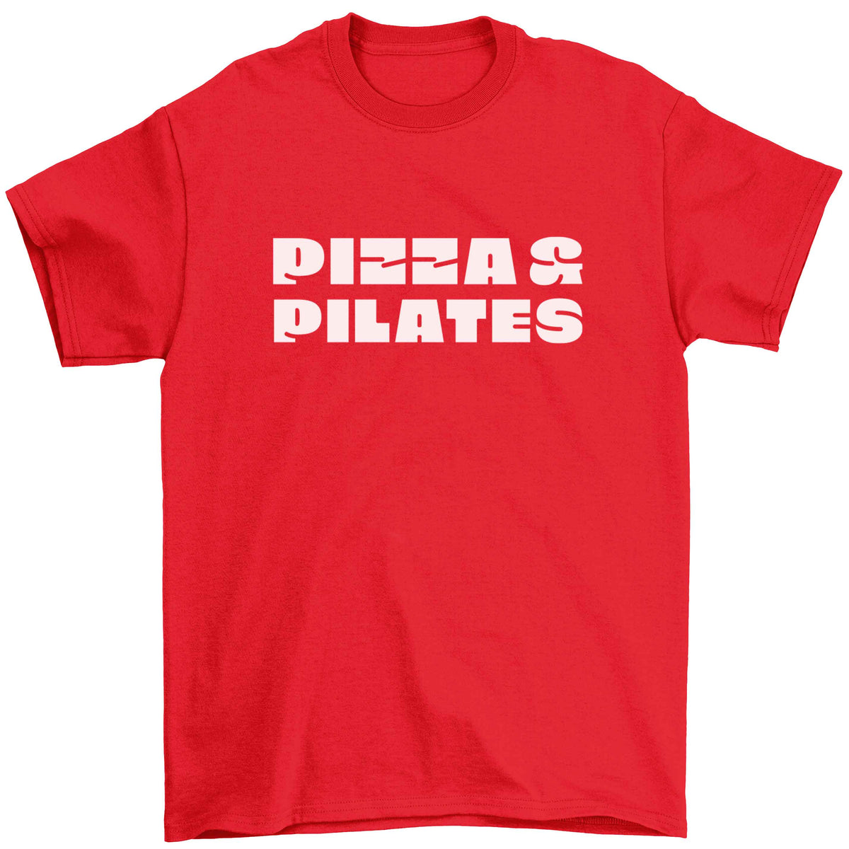 Pizza and pilates Children's red Tshirt 12-13 Years