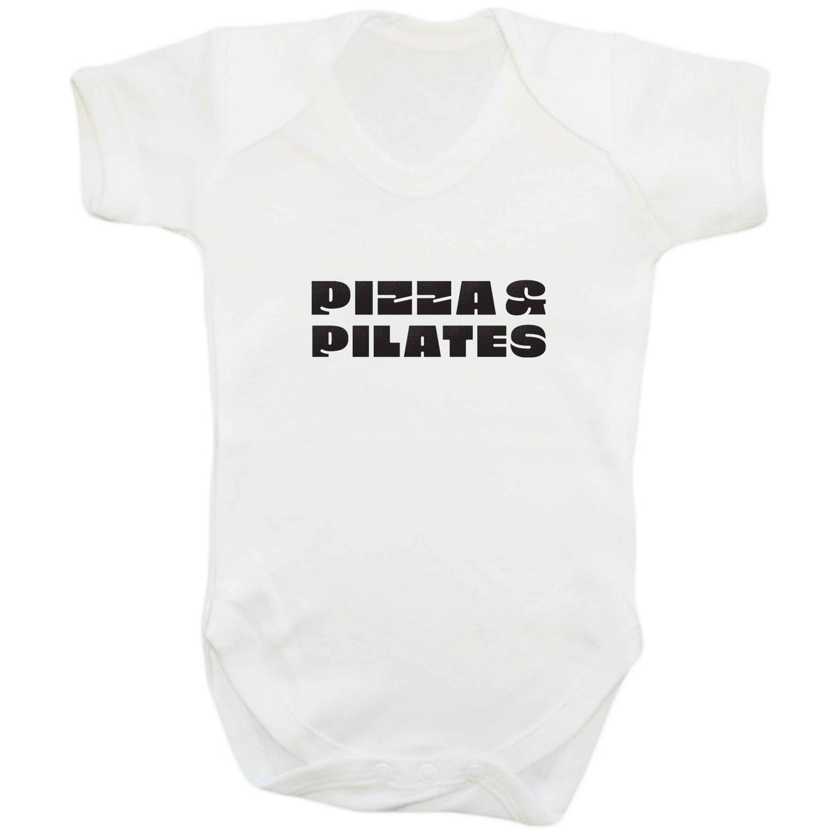 Pizza and pilates baby bodysuit white 18-24 months
