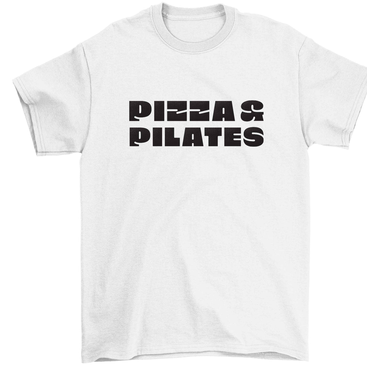Pizza and pilates Children's white Tshirt 12-13 Years