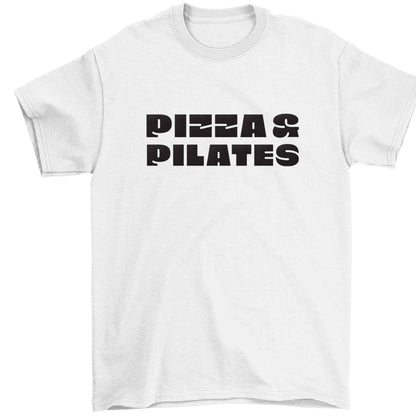 Pizza and pilates Children's white Tshirt 12-13 Years
