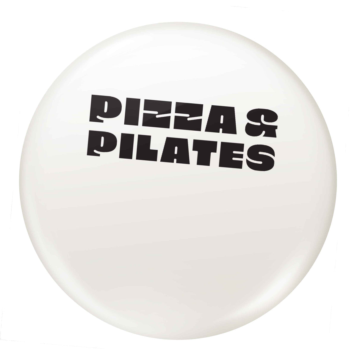Pizza and pilates small 25mm Pin badge