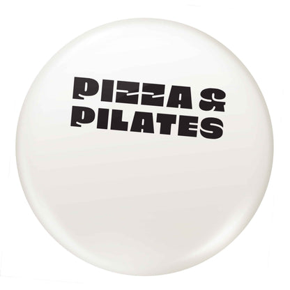 Pizza and pilates small 25mm Pin badge