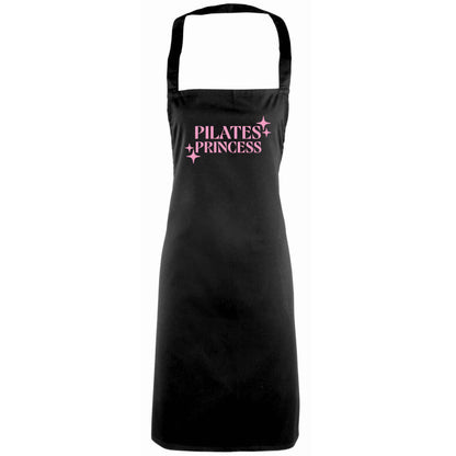Pilates princess adults black apron