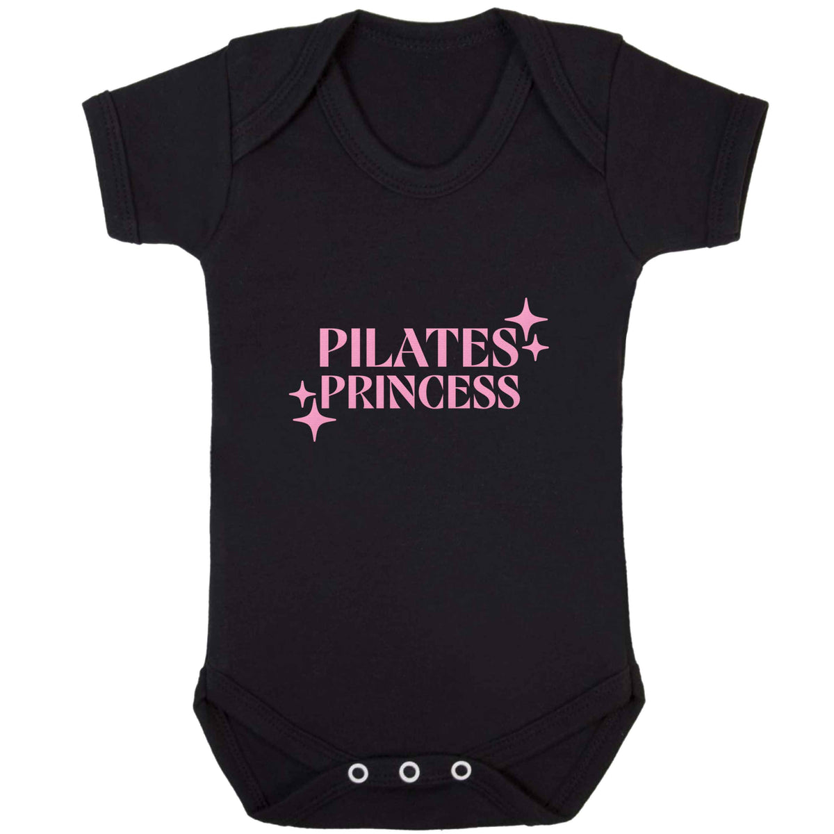 Pilates princess baby bodysuit black 18-24 months